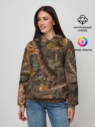 Женское худи / Охотничий камуфляж