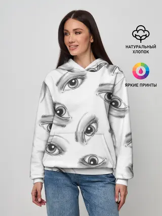 Женское худи / глаза