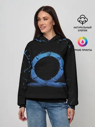 Женское худи / GOD OF WAR LOGO ЭМБЛЕМА / РАГНАРЁК