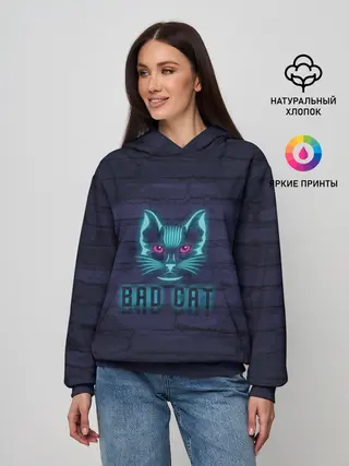 Женское худи / Bad cat