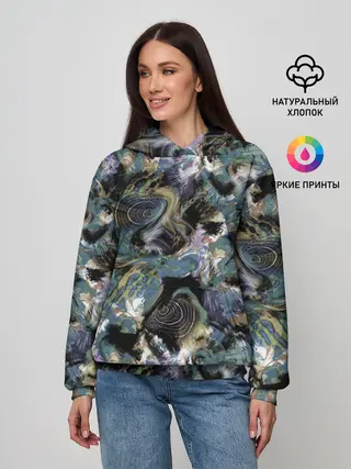 Женское худи / Узор для рыбака