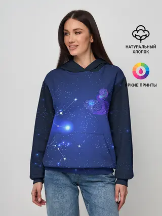 Женское худи / Знак зодиака - Водолей