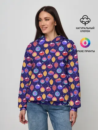 Женское худи / Новогодние Ёлочные Украшения