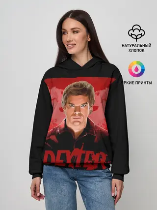 Женское худи / Dexter Декстер портрет постер
