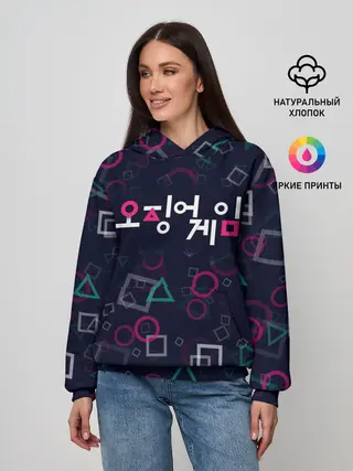 Женское худи / ЛОГОТИП | ИГРА В КАЛЬМАРА