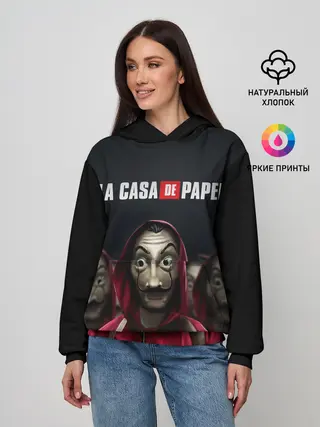 Женское худи / Бумажный дом, La Casa de Papel