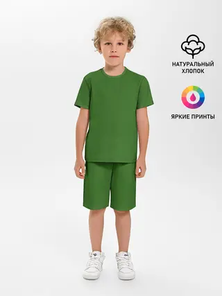 Детская пижама с шортами / Белый Конь на спине