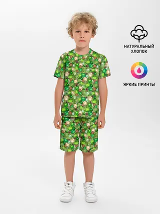 Детская пижама с шортами / Новогодние Игрушки
