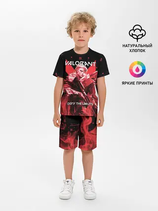 Детская пижама с шортами / VALORANT SOVA