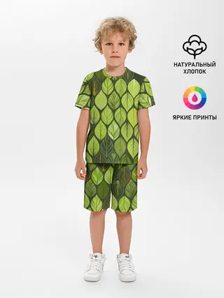 Детская пижама с шортами / ЛЕСНАЯ БРОНЯ