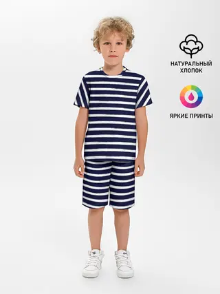 Детская пижама с шортами / Тельняшка