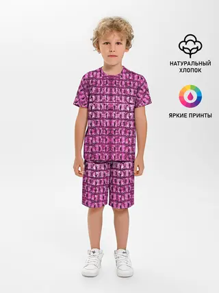 Детская пижама с шортами / Pink Alligator
