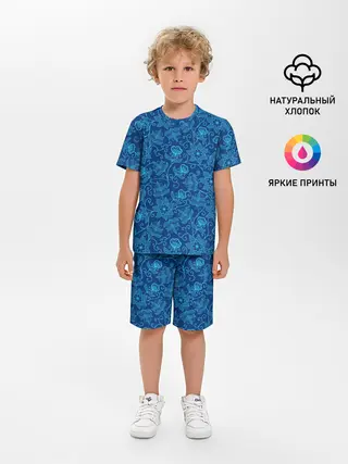 Детская пижама с шортами / Узоры Природы