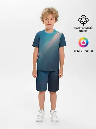 Детская пижама с шортами / Космос