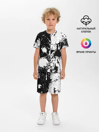 Детская пижама с шортами / КРАСКА И НИЧЕГО ЛИШНЕГО!
