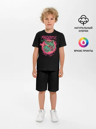 Детская пижама с шортами / Кот Majestic