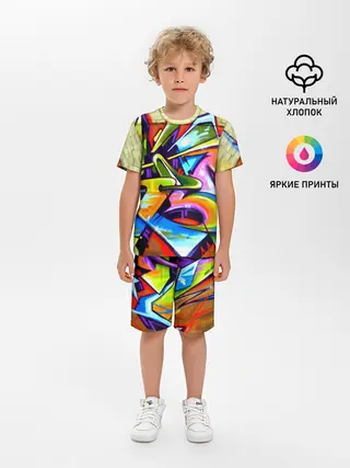 Детская пижама с шортами / Кислота