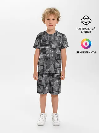 Детская пижама с шортами / дома