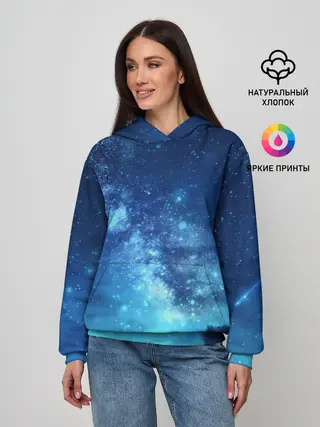 Женское худи / Синяя Небо
