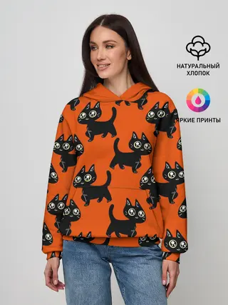 Женское худи / HALLOWEEN CATS