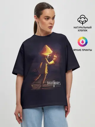 Женская футболка оверсайз / Little Nightmares 2. Шестая.