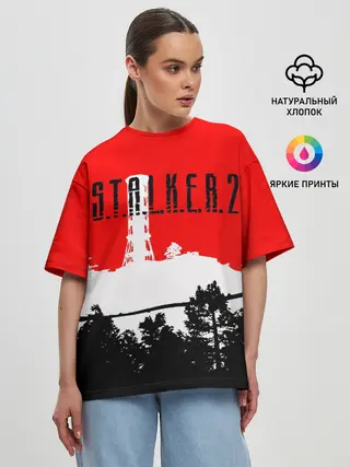 Женская футболка оверсайз / STALKER 2