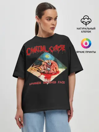 Женская футболка оверсайз / Cannibal Corpse