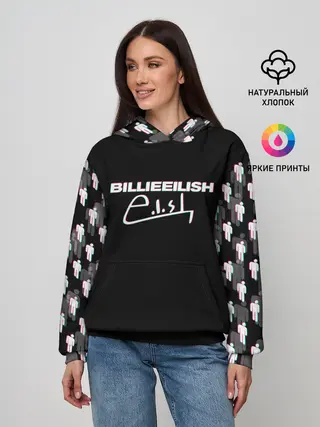Женское худи / BILLIE EILISH GLITCH
