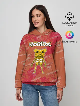 Женское худи / Свинка Пигги из Roblox