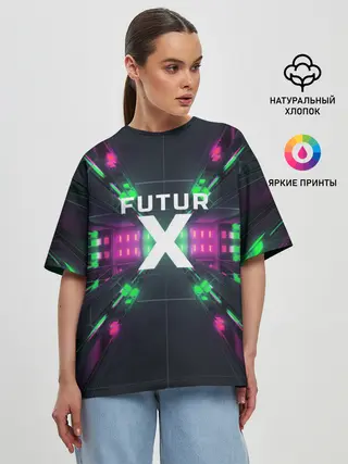 Женская футболка оверсайз / FuturX