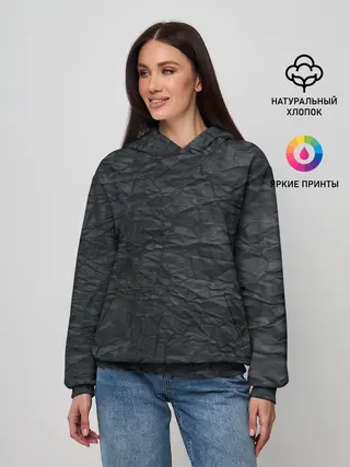 Женское худи / Черная Бумага