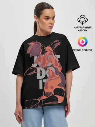 Женская футболка оверсайз / Hinata Haikyuu just do it