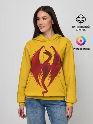Женское худи / Красный Дракон
