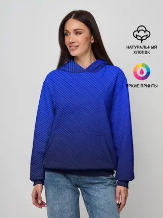 Женское худи / CARBON BLUE | СИНИЙ КАРБОН
