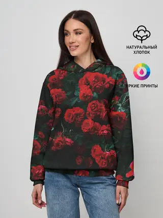 Женское худи / Розы