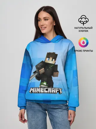 Женское худи / Minecraft / Майнкрафт