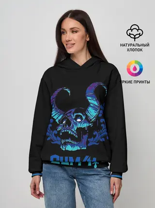 Женское худи / Horned skull