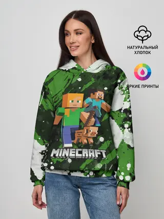 Женское худи / Minecraft / Майнкрафт