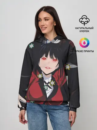 Женское худи / Kakegurui падает