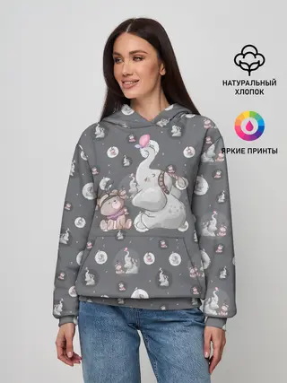 Женское худи / Слоник