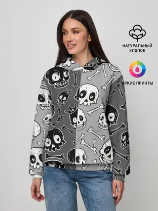 Женское худи / Черепа