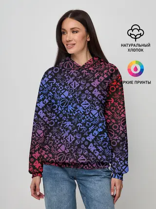 Женское худи / Игровые бренды