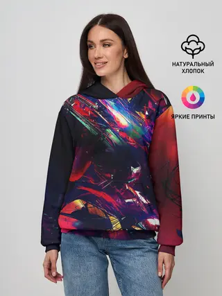 Женское худи / DIGITAL STRIPES