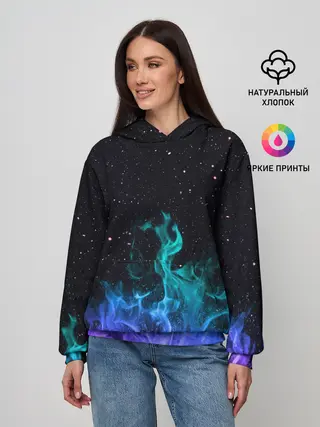 Женское худи / Перламутровый огонь