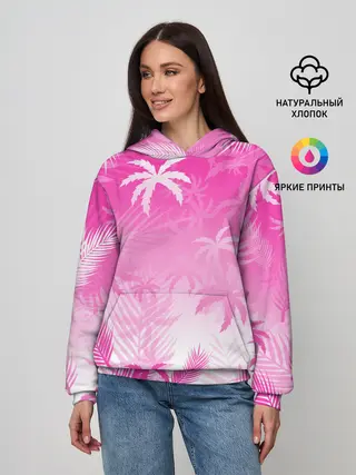 Женское худи / БЕЛЫЕ ПАЛЬМЫ ПАЛЬМЫ