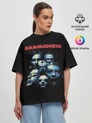 Женская футболка оверсайз / Rammstine band