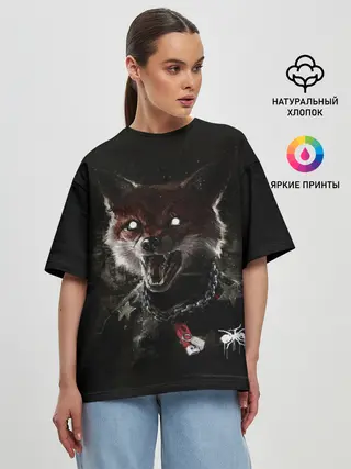 Женская футболка оверсайз / Prodigy Fox
