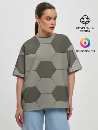 Женская футболка оверсайз / ФУТБОЛЬНЫЙ МЯЧ