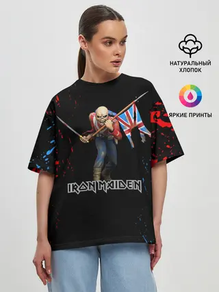 Женская футболка оверсайз / IRON MAIDEN | АЙРОН МЕЙДЕН