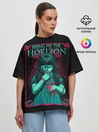 Женская футболка оверсайз / Bring Me the Horizon